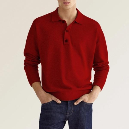 Men’s Refined Polo Shirt | Long Sleeve