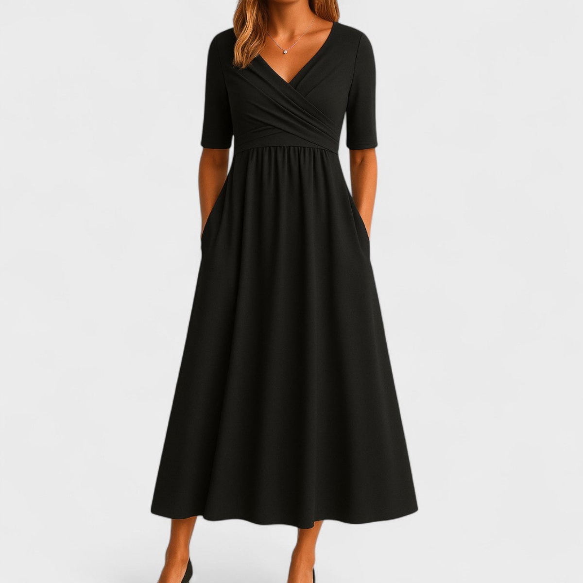 Women’s Wrap Midi Dress | Elegant