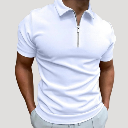 Men’s Tight Polo Shirt | Zip Neck