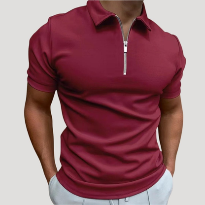 Men’s Tight Polo Shirt | Zip Neck