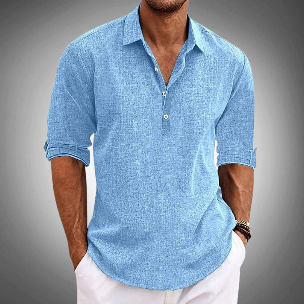 Men’s Relaxed Shirt | Open Collar