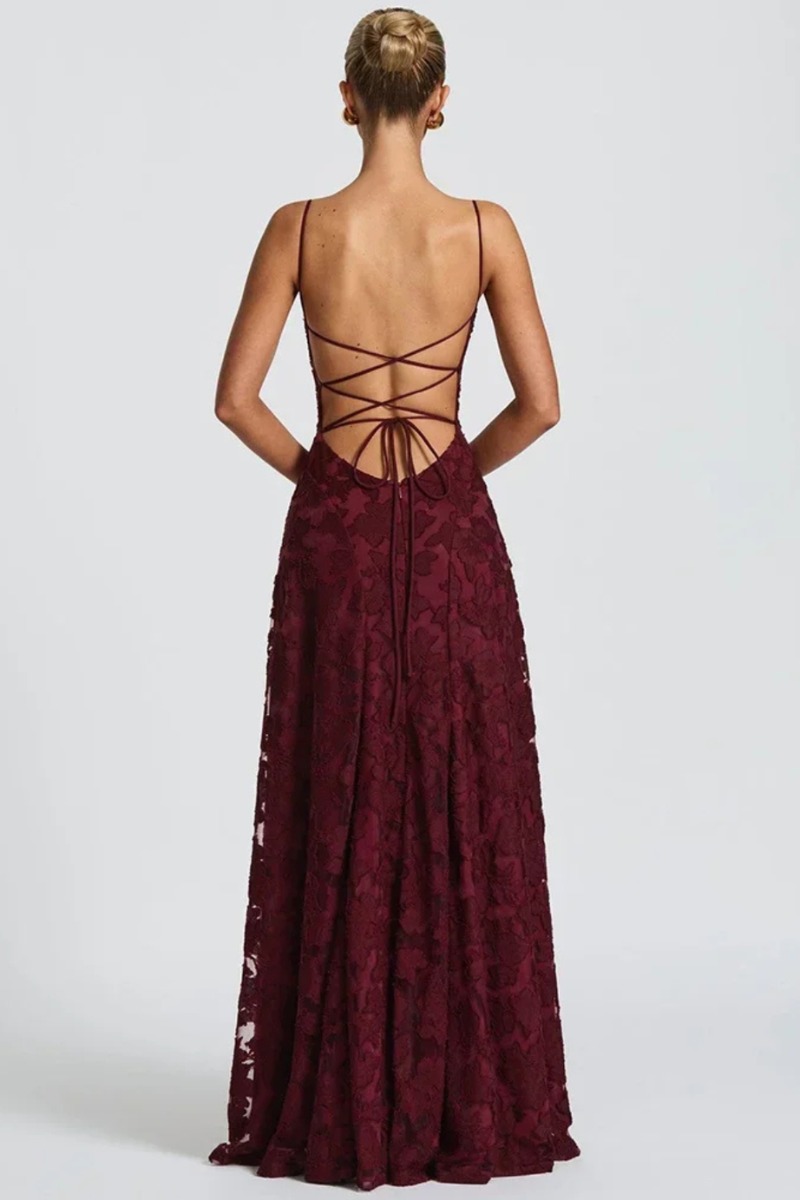 Women’s Formal Jacquard Dress | Maxi