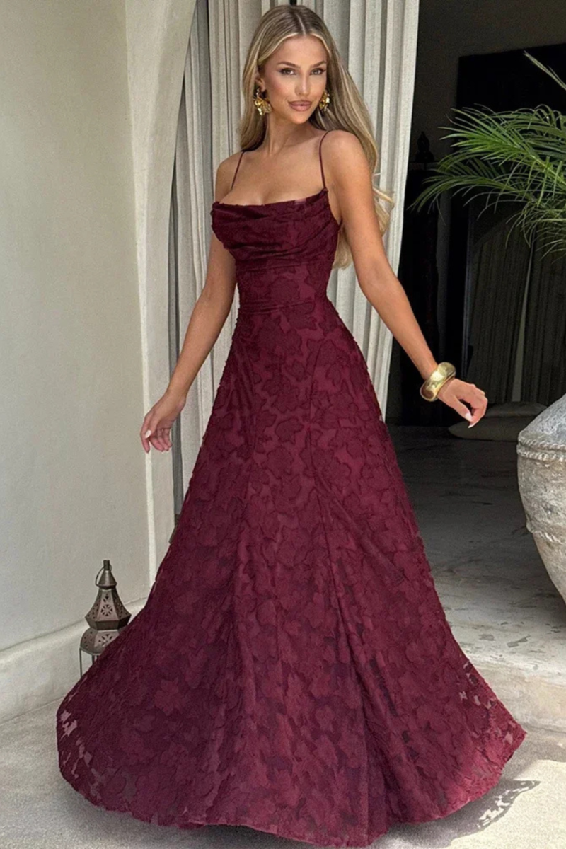 Women’s Formal Jacquard Dress | Maxi