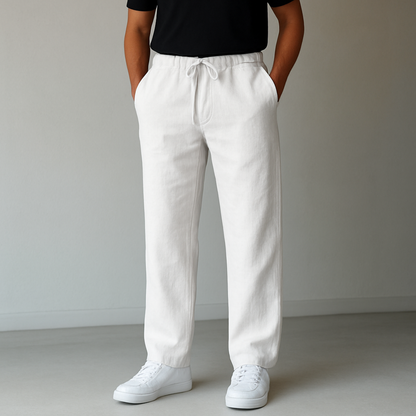 Men’s Wide Leg Trousers | Drawstring