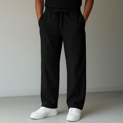 Men’s Wide Leg Trousers | Drawstring