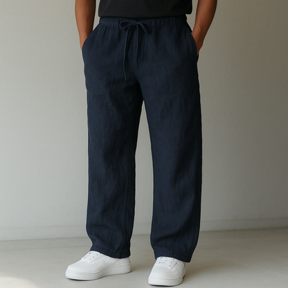 Men’s Wide Leg Trousers | Drawstring