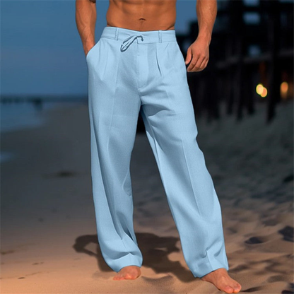 Men’s Pleated Trousers | Drawstring Waist