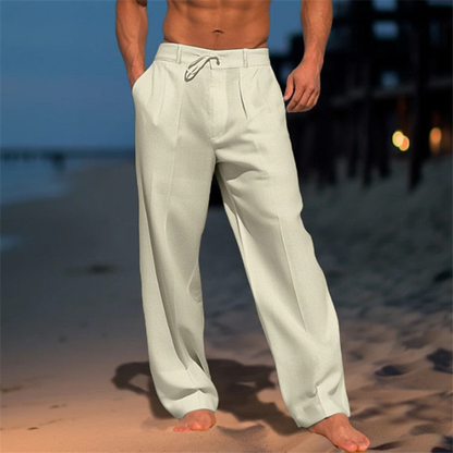 Men’s Pleated Trousers | Drawstring Waist