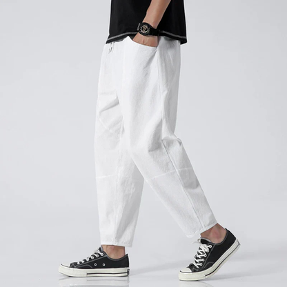Men’s Cropped Trousers | Loose Fit