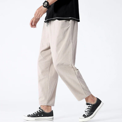 Men’s Cropped Trousers | Loose Fit