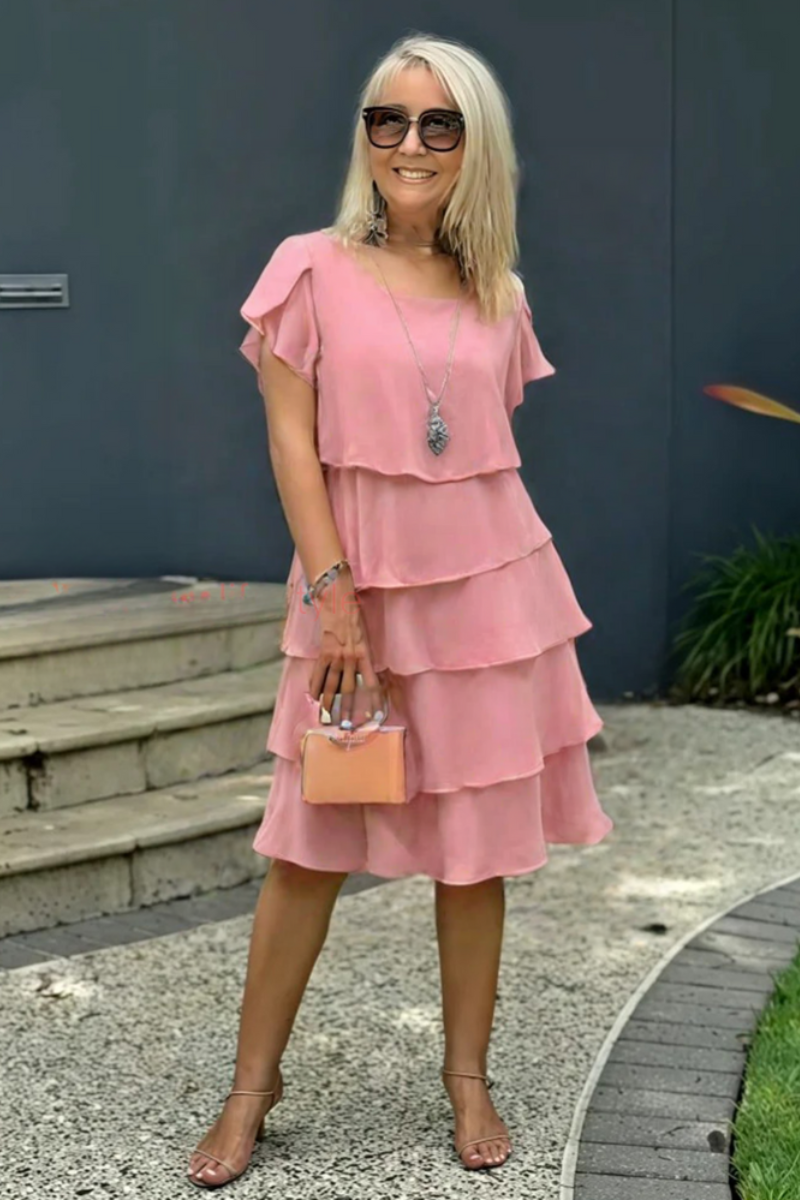Women’s Elegant Layered Dress | Midi