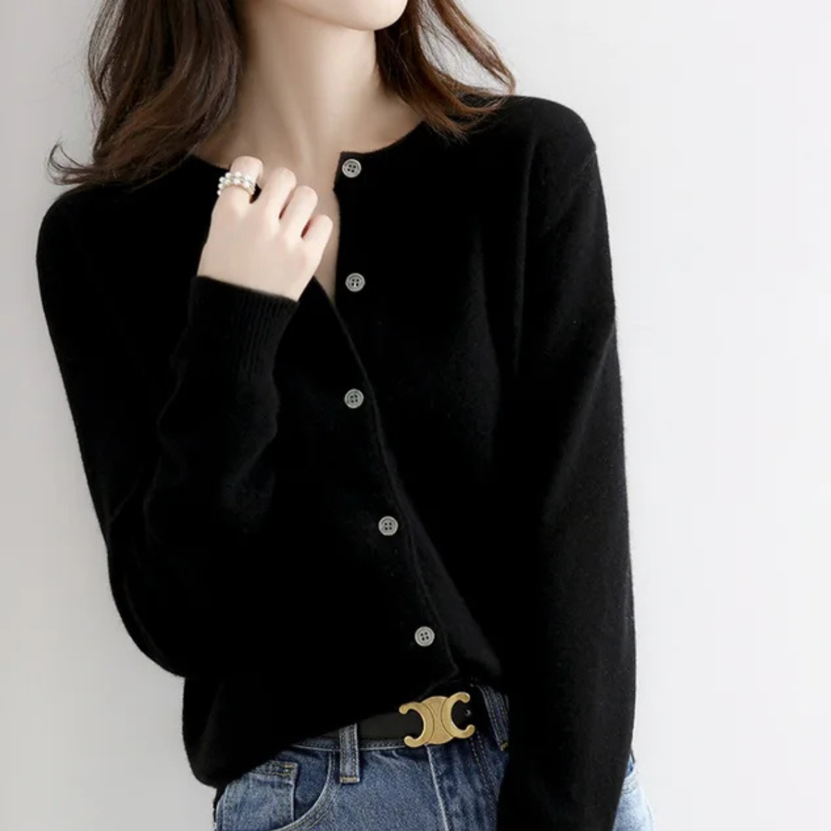 Women's Soft Button-Up Cardigan