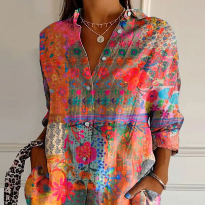 Women’s Floral Blouse | Long Sleeve