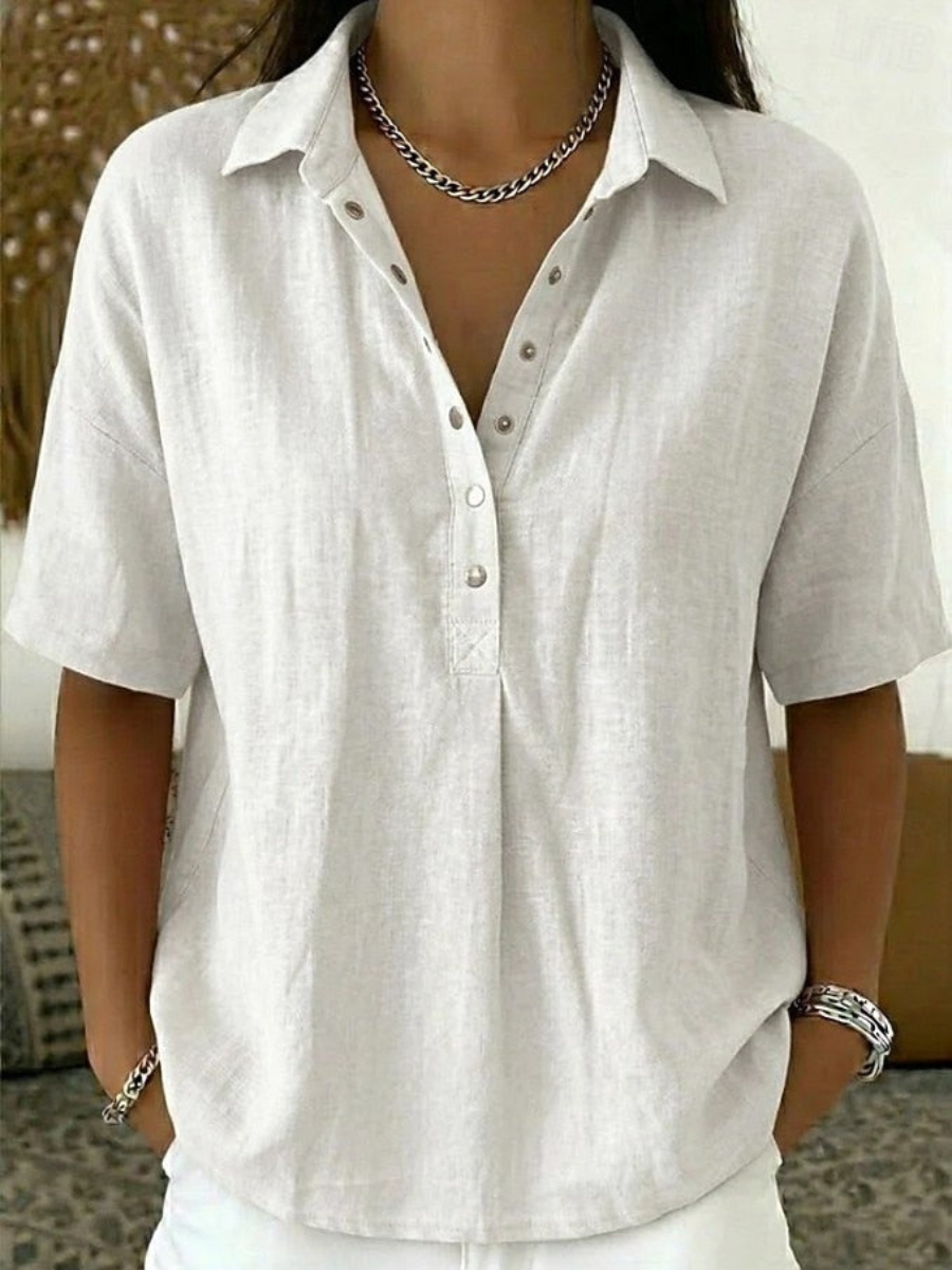 Women’s Casual Button Shirt | Short Sleeve