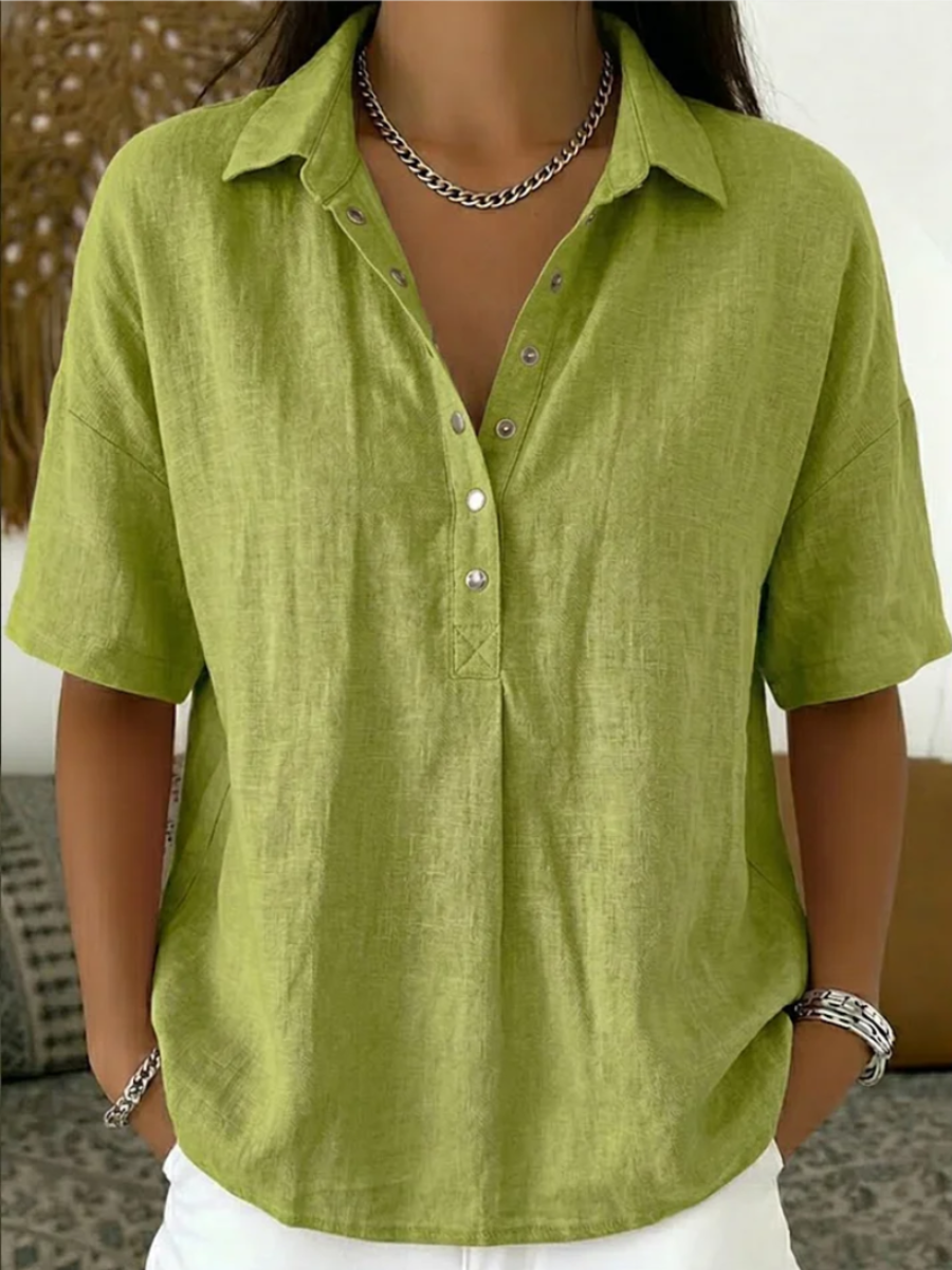 Women’s Casual Button Shirt | Short Sleeve