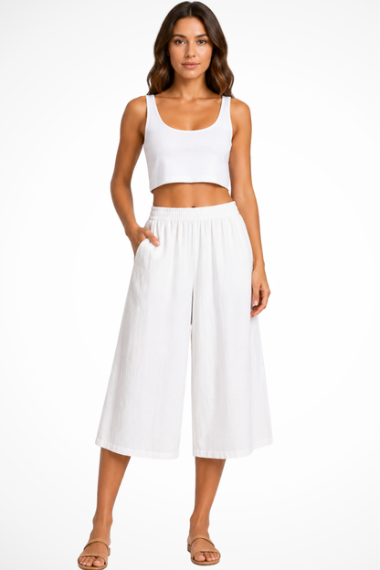 Women’s Wide Leg Trousers | Cropped