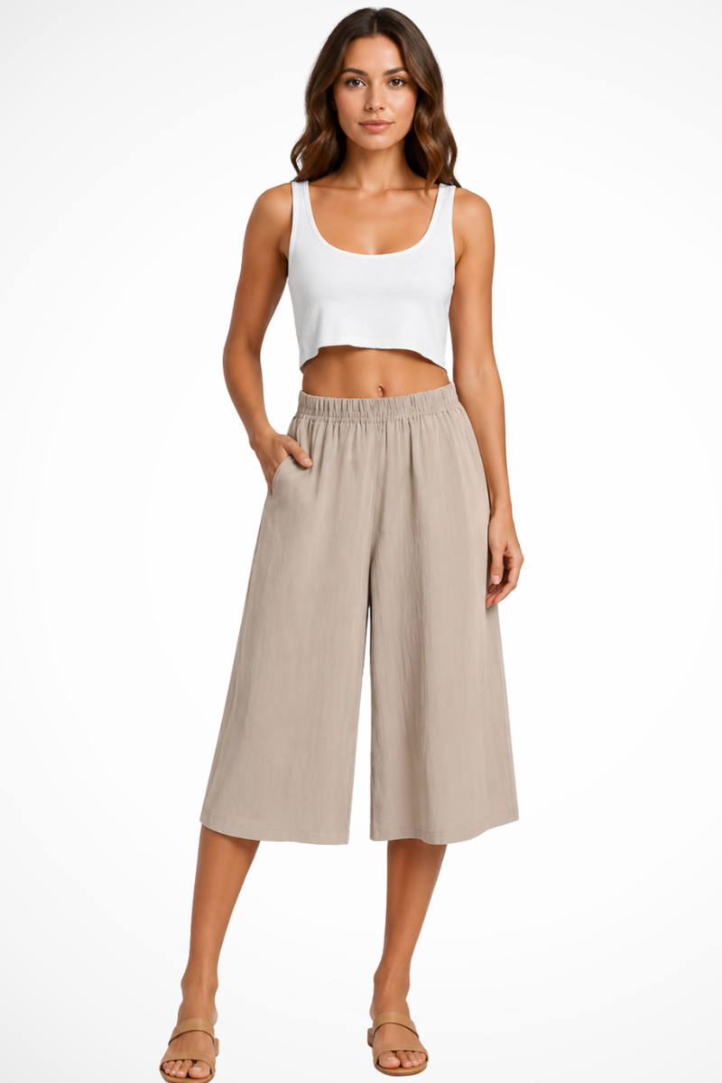 Women’s Wide Leg Trousers | Cropped