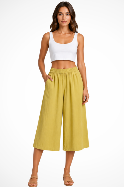 Women’s Wide Leg Trousers | Cropped