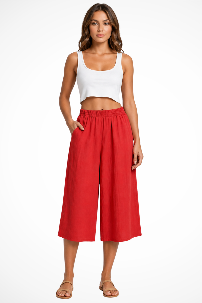 Women’s Wide Leg Trousers | Cropped