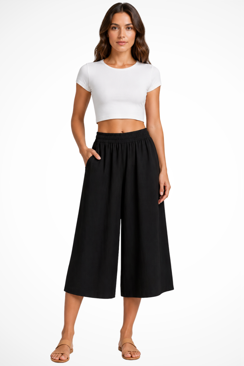 Women’s Wide Leg Trousers | Cropped