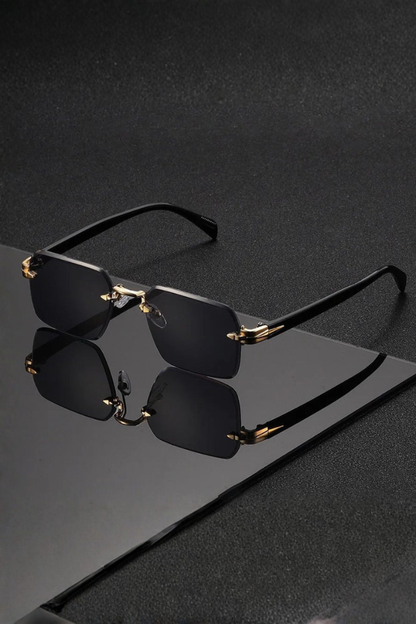Men’s Rimless Sunglasses | Gradient Lens