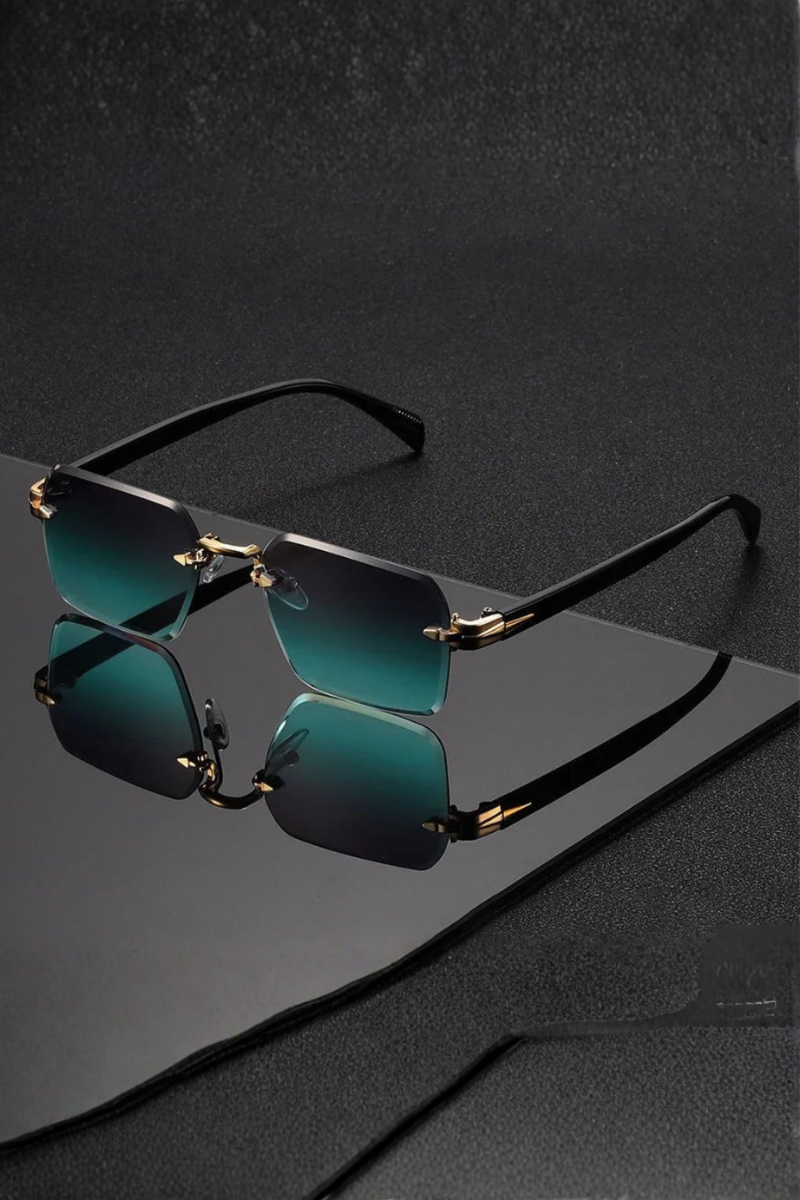 Men’s Rimless Sunglasses | Gradient Lens