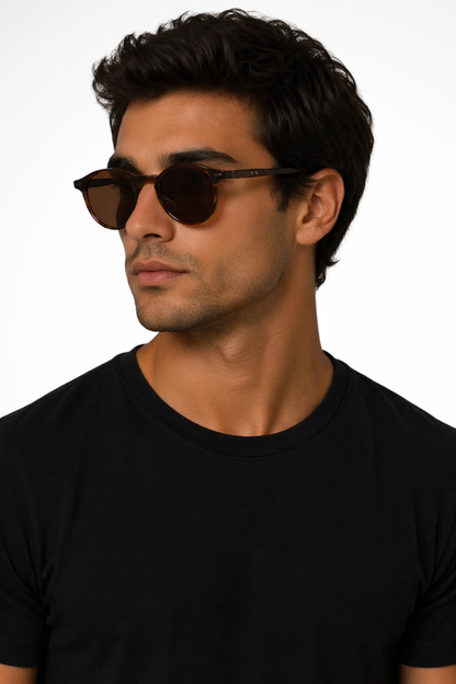 Men’s Retro Round Sunglasses | Slim Frame