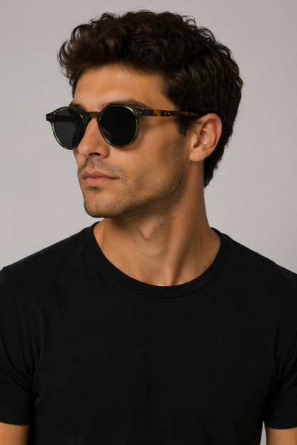 Men’s Retro Round Sunglasses | Slim Frame