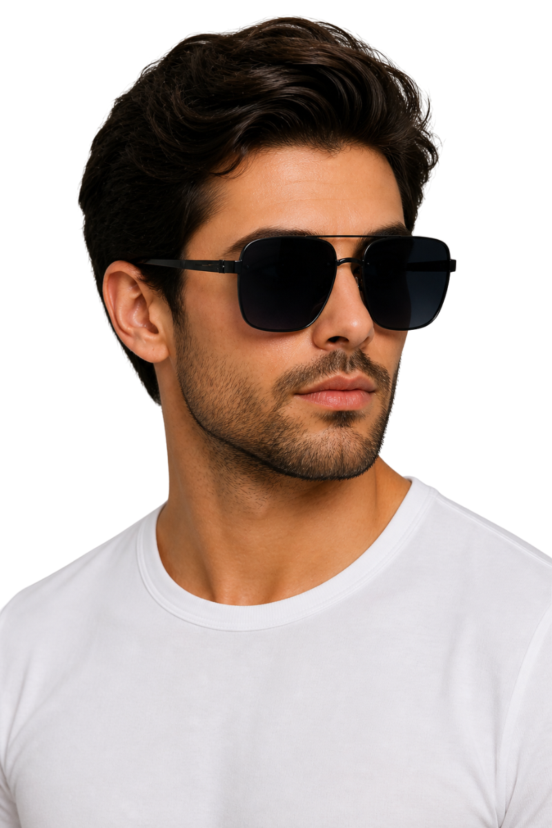 Men’s Retro Square Sunglasses | Gradient Lens