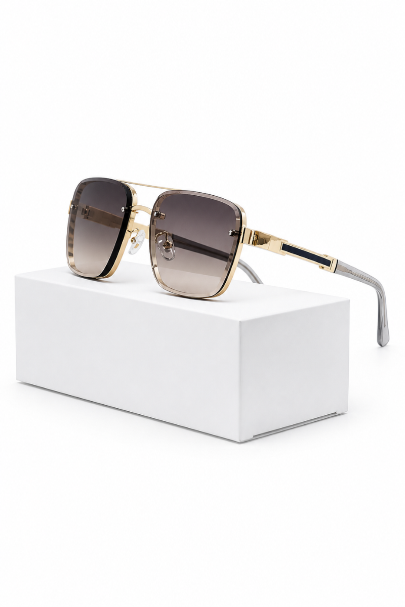 Men’s Retro Square Sunglasses | Gradient Lens