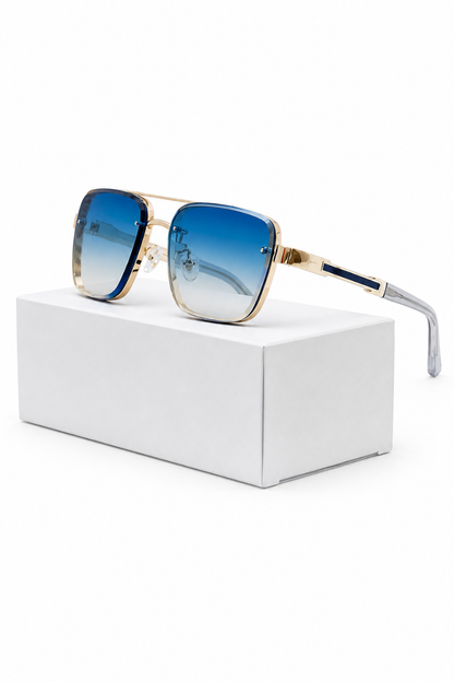 Men’s Retro Square Sunglasses | Gradient Lens