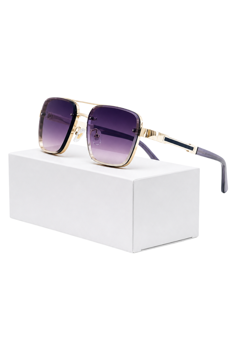 Men’s Retro Square Sunglasses | Gradient Lens