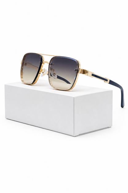Men’s Retro Square Sunglasses | Gradient Lens