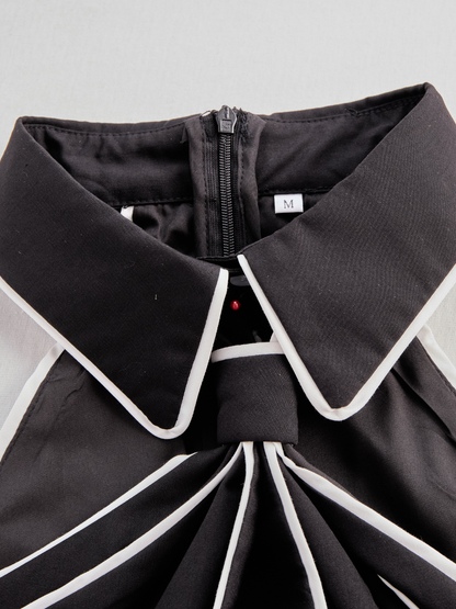 Women’s Halter Neck Blouse | Contrast Trim