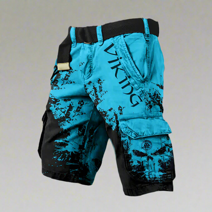 Men’s Graphic Viking Cargo Shorts | Streetwear