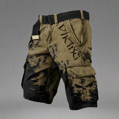 Men’s Graphic Viking Cargo Shorts | Streetwear