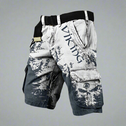 Men’s Graphic Viking Cargo Shorts | Streetwear