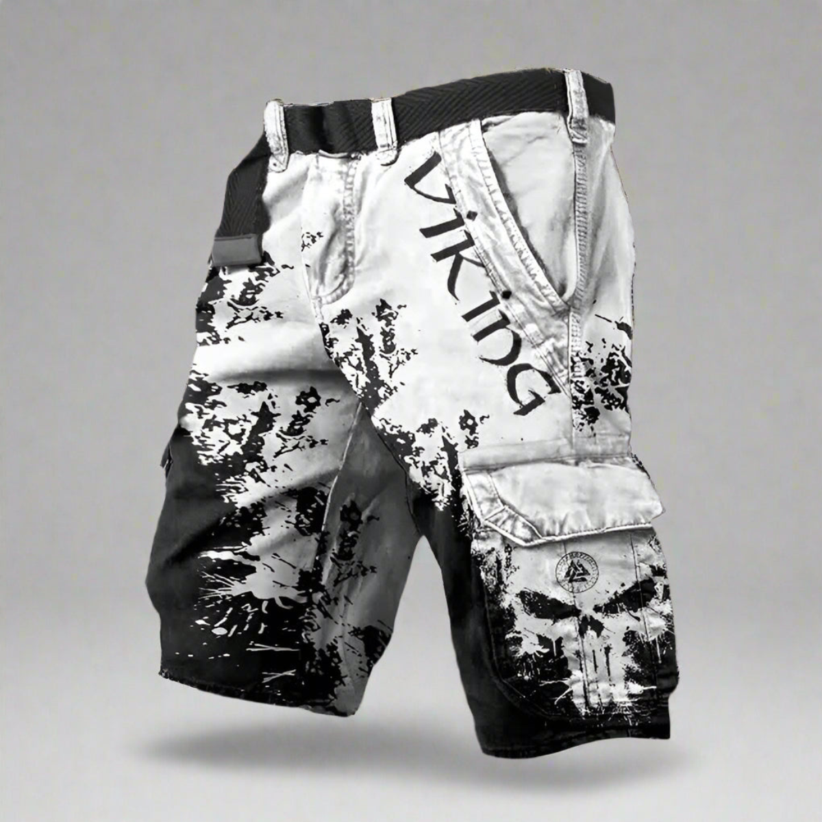 Men’s Graphic Viking Cargo Shorts | Streetwear