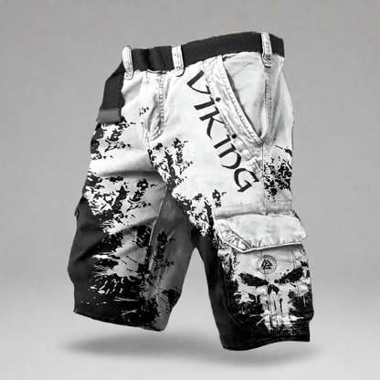 Men’s Graphic Viking Cargo Shorts | Streetwear