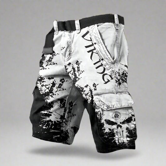 Men’s Graphic Viking Cargo Shorts | Streetwear
