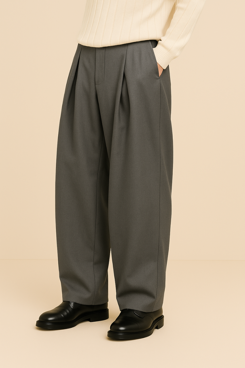 Men’s Wide Leg Trousers | Smart Casual