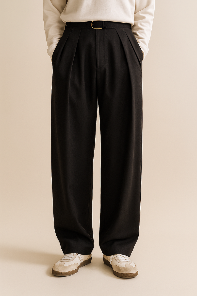Men’s Wide Leg Trousers | Smart Casual