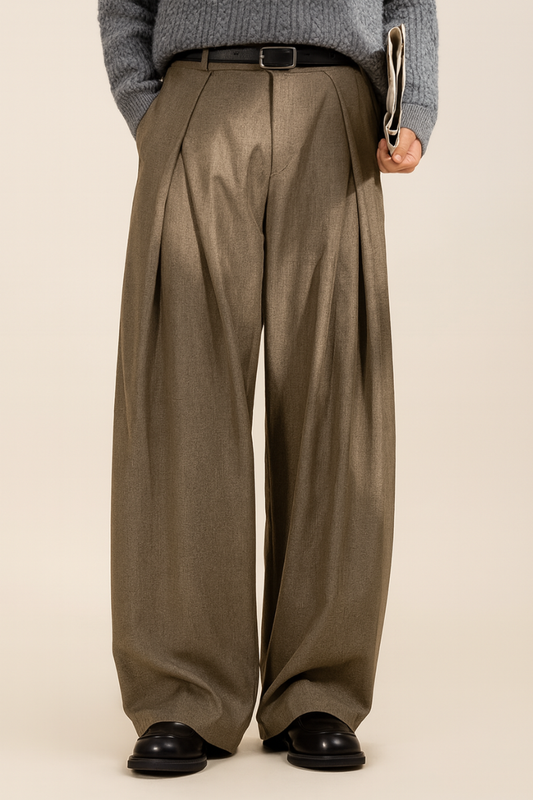 Men’s Wide Leg Trousers | Smart Casual