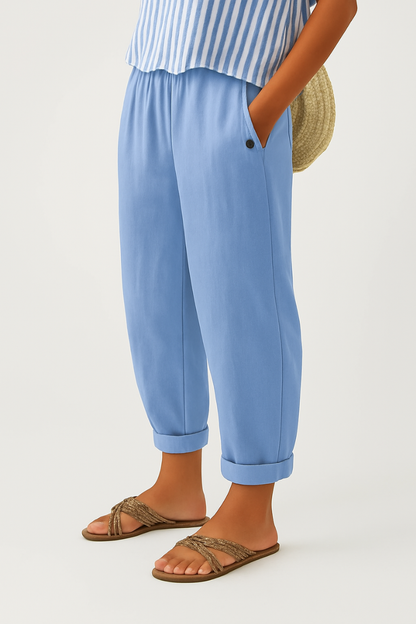 Women’s Casual Summer Trousers | Drawstring Waist
