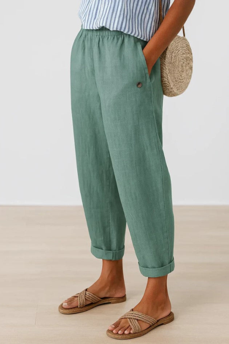 Women’s Casual Summer Trousers | Drawstring Waist