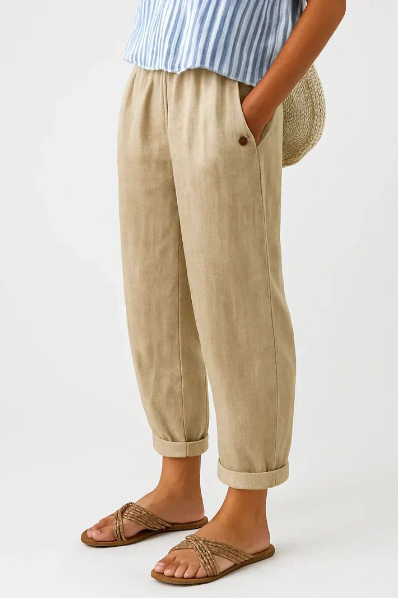 Women’s Casual Summer Trousers | Drawstring Waist