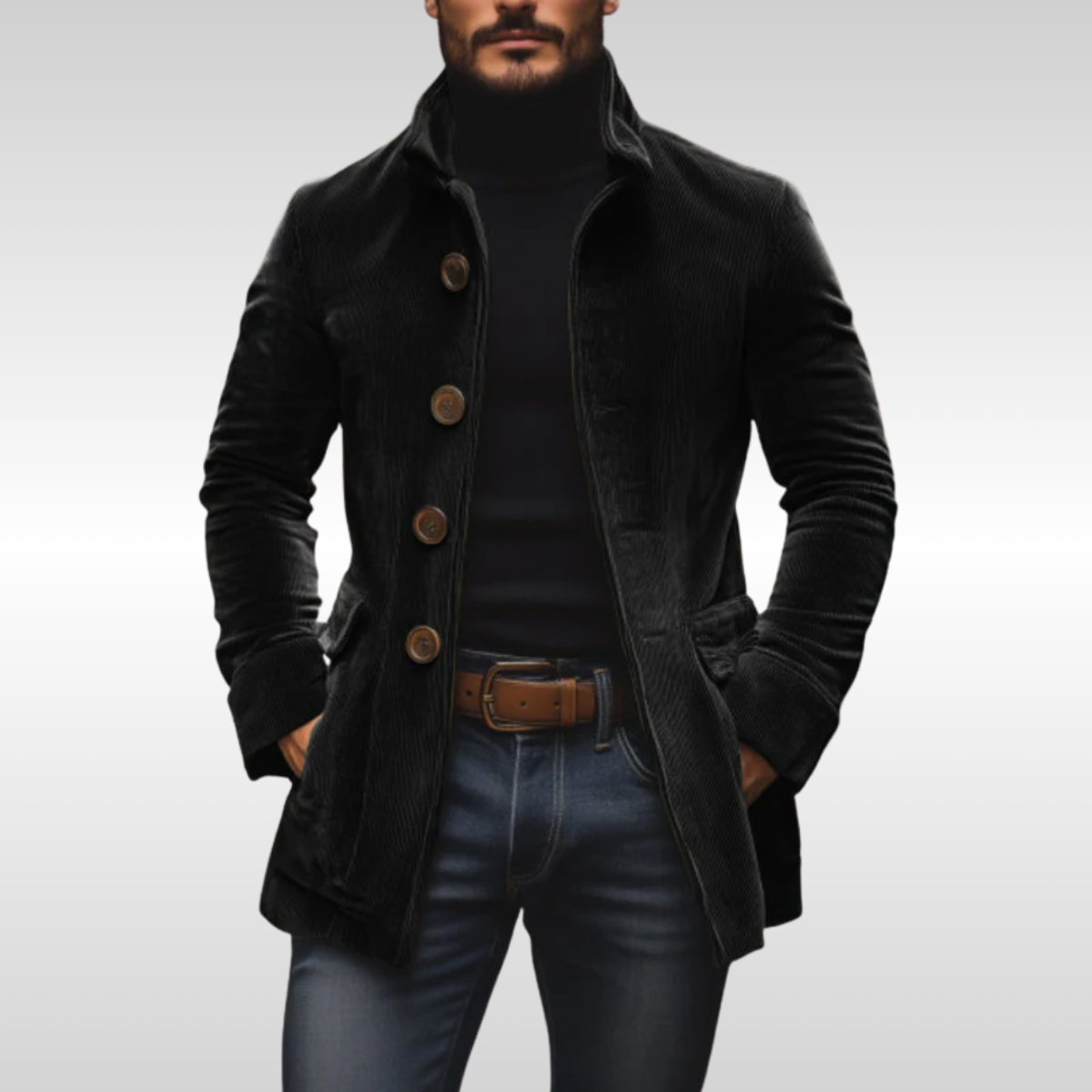 Men’s Classic Button Vest | Knitted
