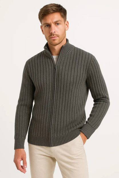 Men’s Classic Cardigan | Ribbed Design