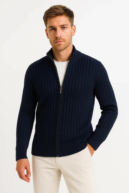 Men’s Classic Cardigan | Ribbed Design