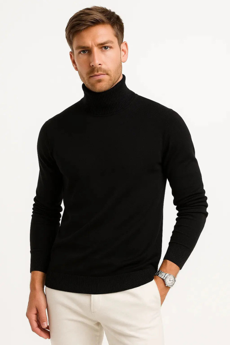 Men’s Turtleneck Sweater | Classic Fit